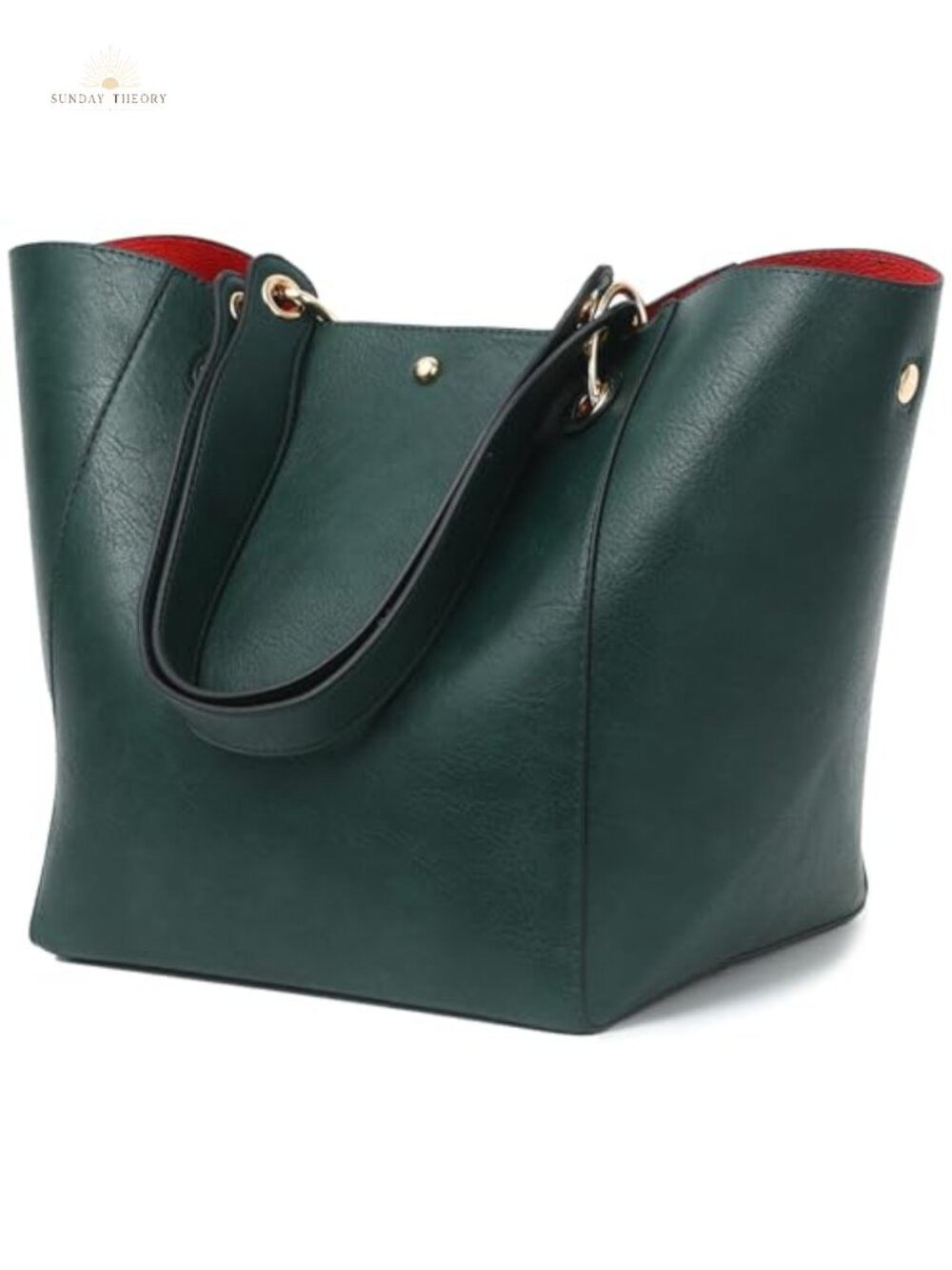 Large Work Tote Bag for Women Vegan Leather Designer Handbag with Shoulder Strap